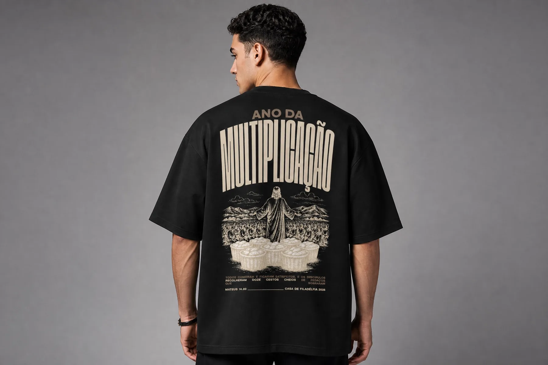 Camiseta Multiplicação Preta · Masculino