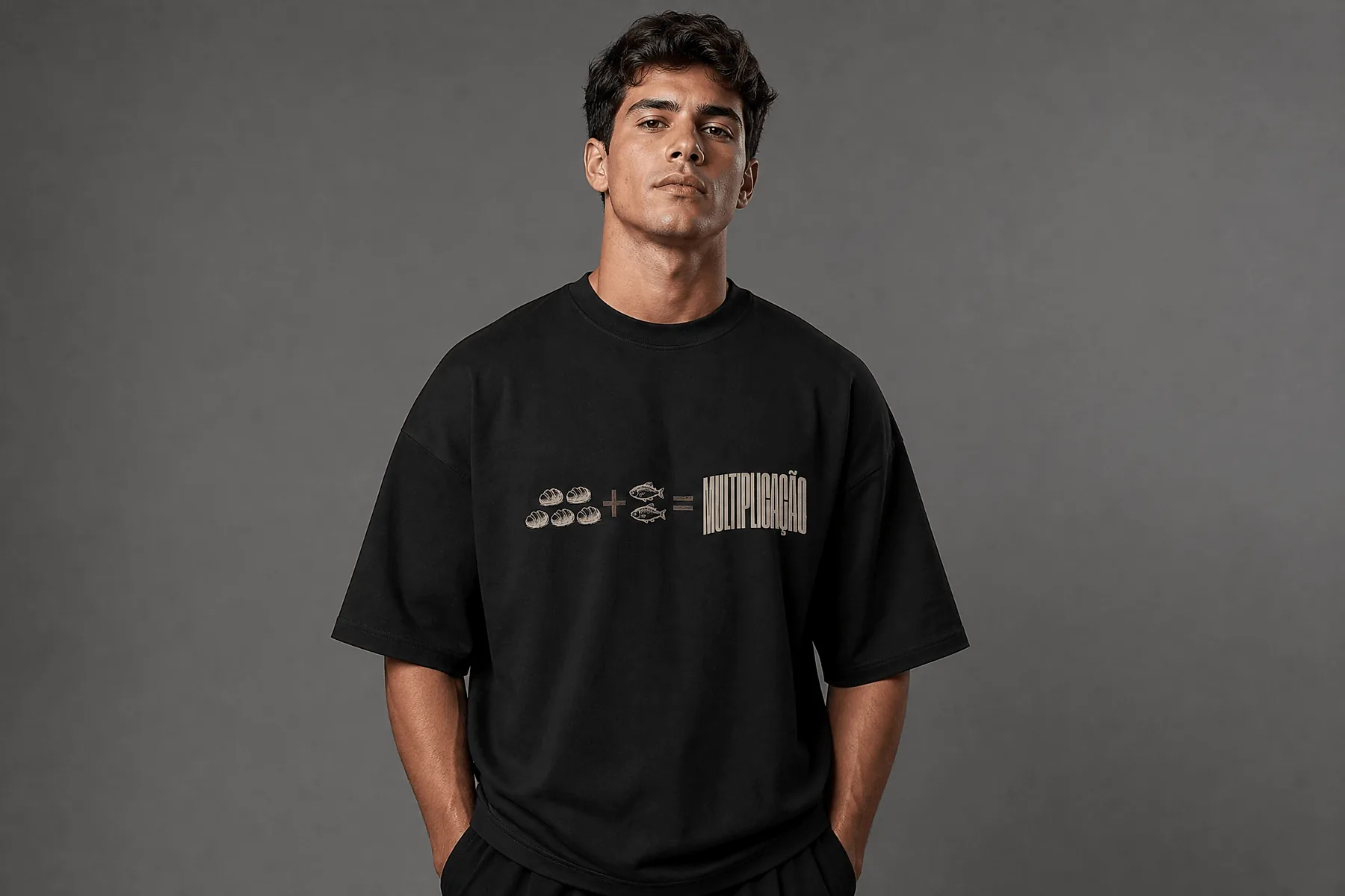 Camiseta Multiplicação Preta · Masculino