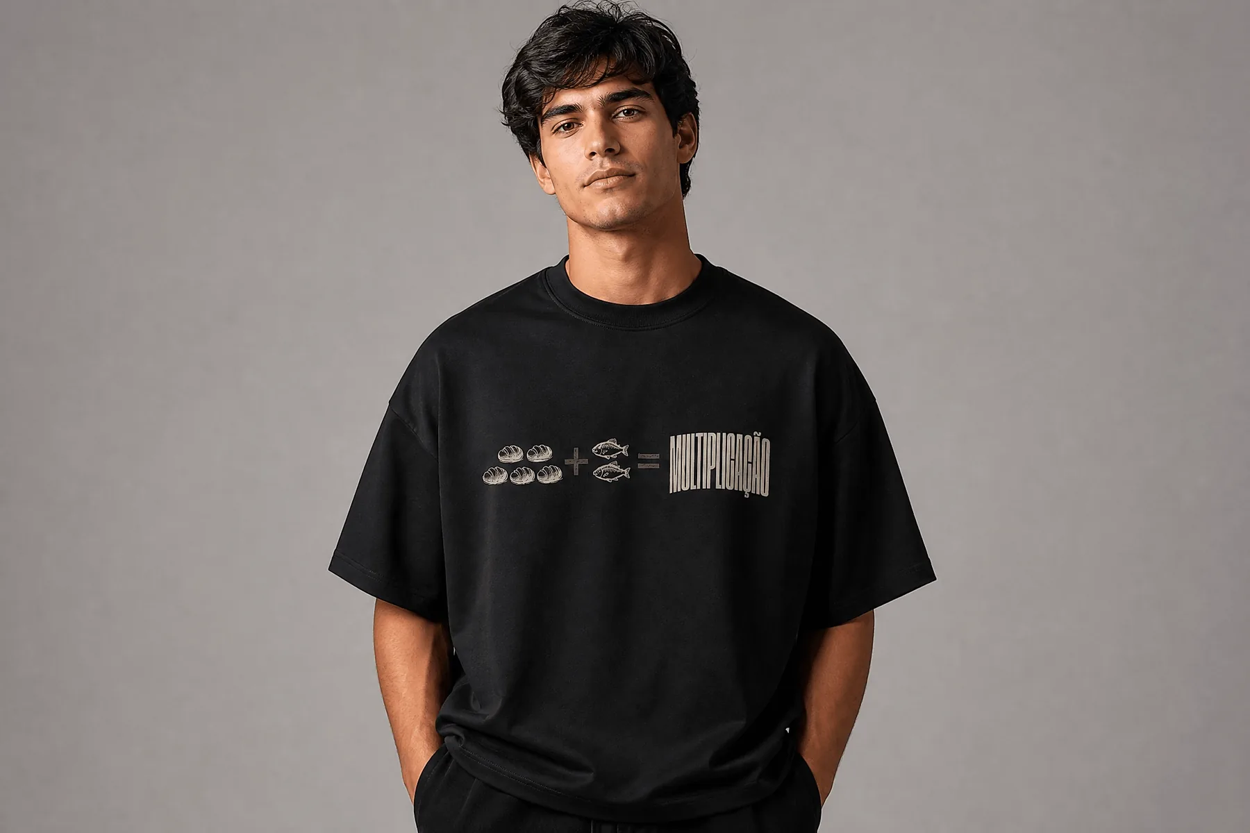 Camiseta Multiplicação Preta · Masculino